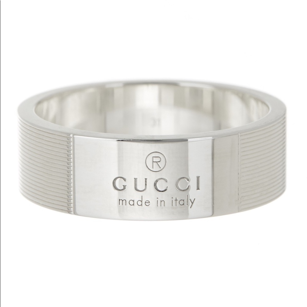New Authentic Gucci Trademark Ring Size 6